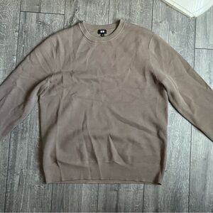 Uniqlo beige knit sweater men’s large